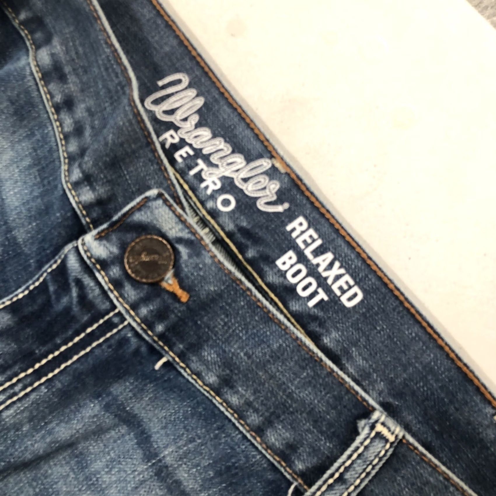 Wrangler Wrangler Retro Jeans Men's 42x31 Relaxed Boot Blue Denim 5-Pocket Cowboy Western Jeans Size US 42 / EU 58 - 2 Thumbnail