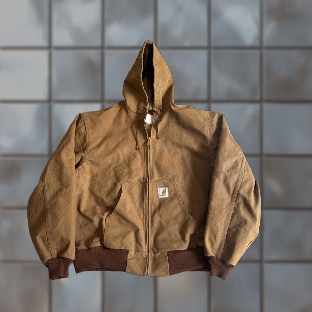 Carhartt VINTAGE Carhartt JR106 Workwear Jacket Full Zip-Up Brown 90s 2XL Mens Size US XXL / EU 58 / 5 - 1 Thumbnail