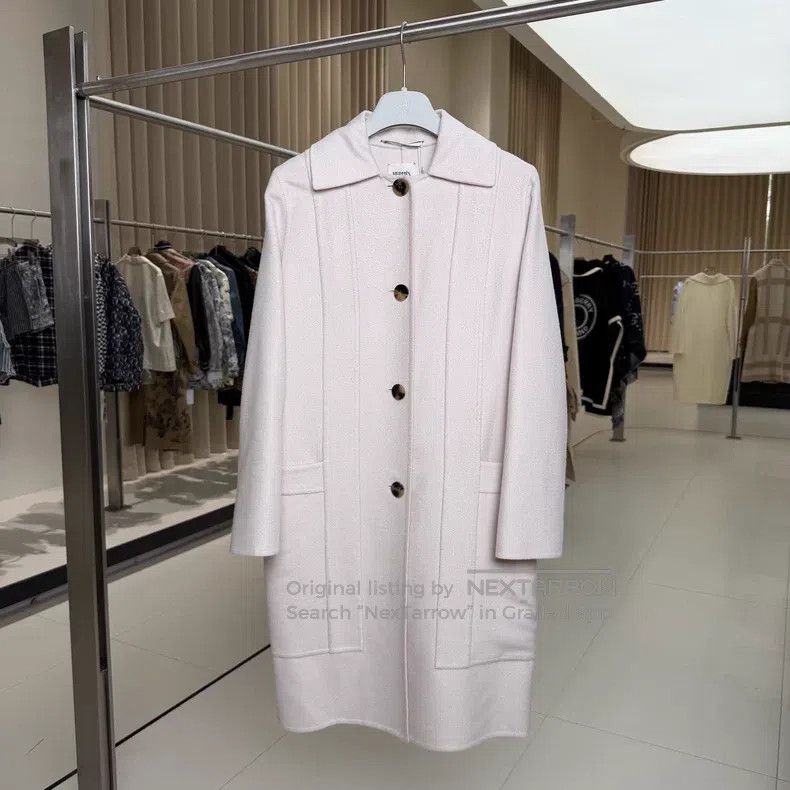 Hermes Hermes Beige Cashmere Lapel Coat Size XS / US 0-2 / IT 36-38 - 1 Thumbnail