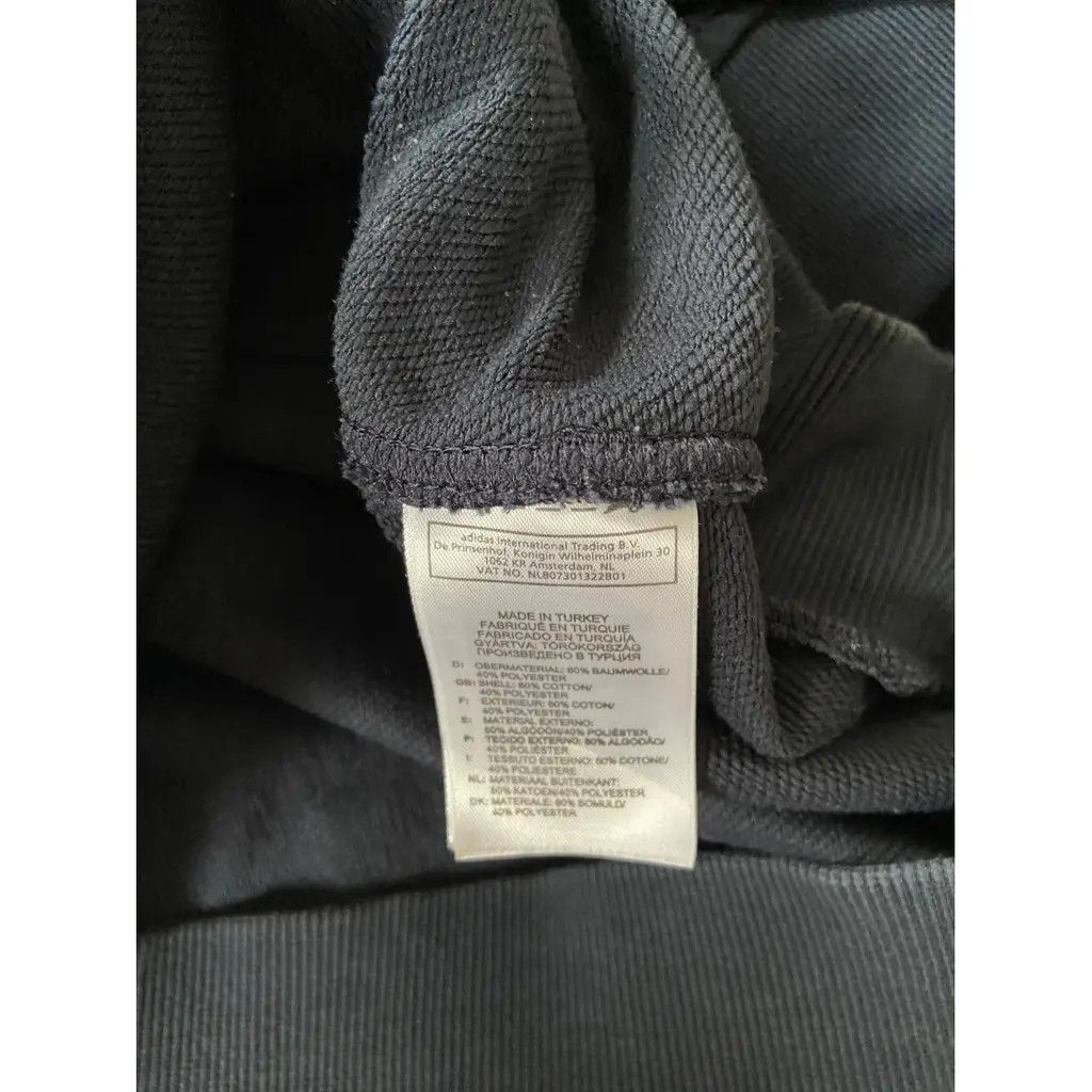 Adidas Adidas Navy 3-Stripes Zip Hoodie (XXL) Size US XXL / EU 58 / 5 - 6 Thumbnail