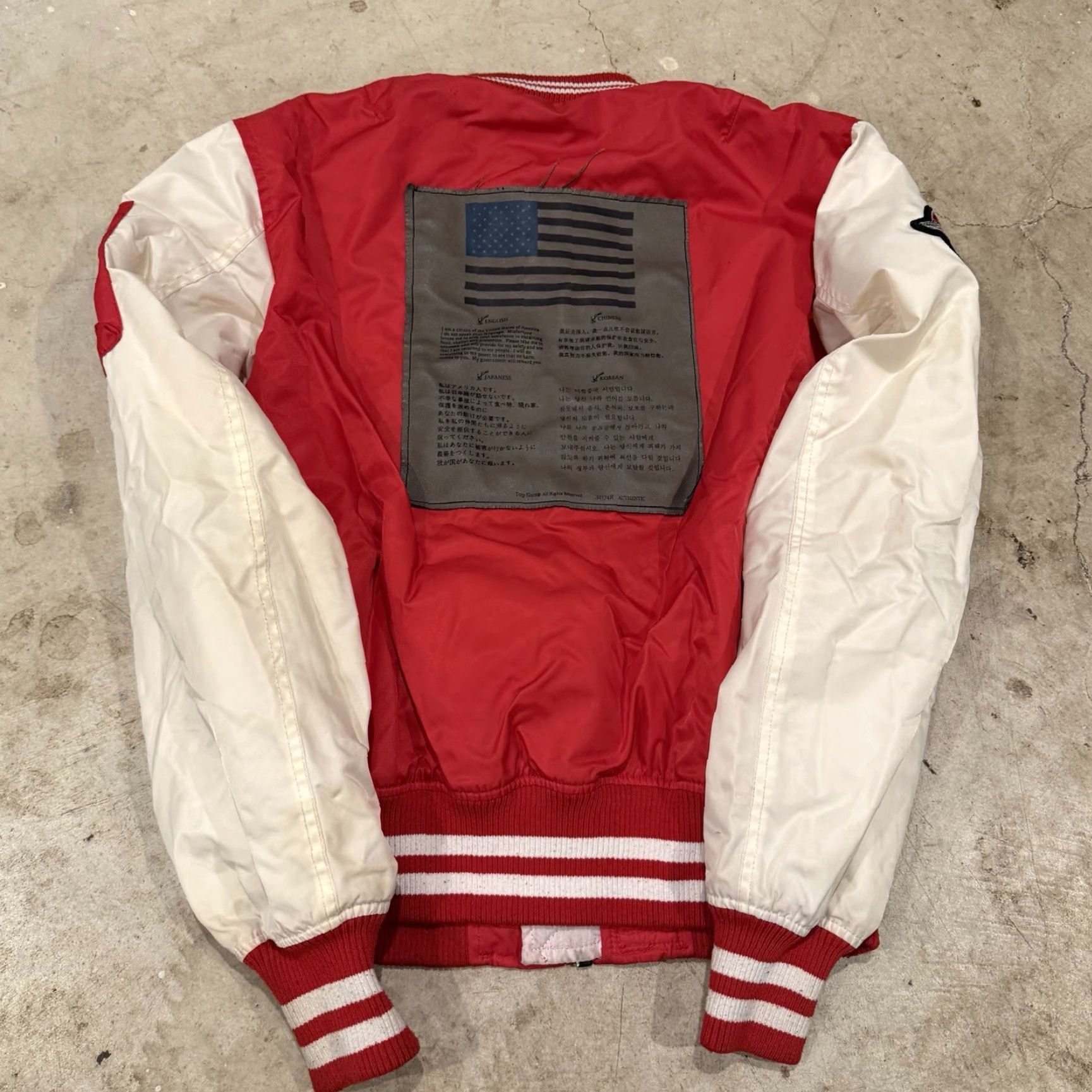 Vintage VINTAGE Unbranded Jacket MA-1 Bomber Coat Mens M Red USAF 80s 90s Top Gun Flight Aviator Jacket Coat Mens Size US M / EU 48-50 / 2 - 2 Thumbnail