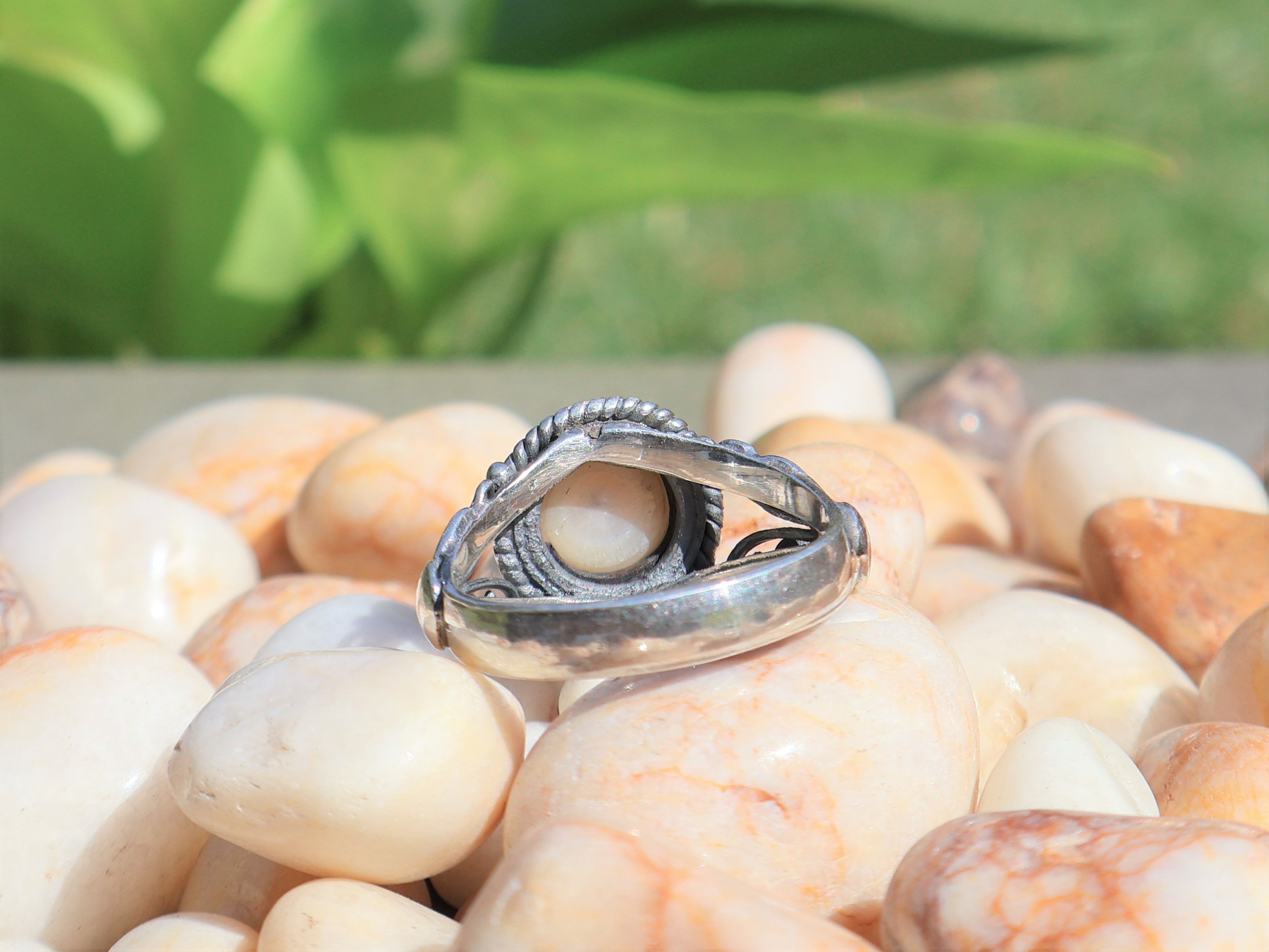 Handmade Pearl Ring, Handmade Promise Ring, 925 Sterling Silver Ring, Size ONE SIZE - 3 Thumbnail