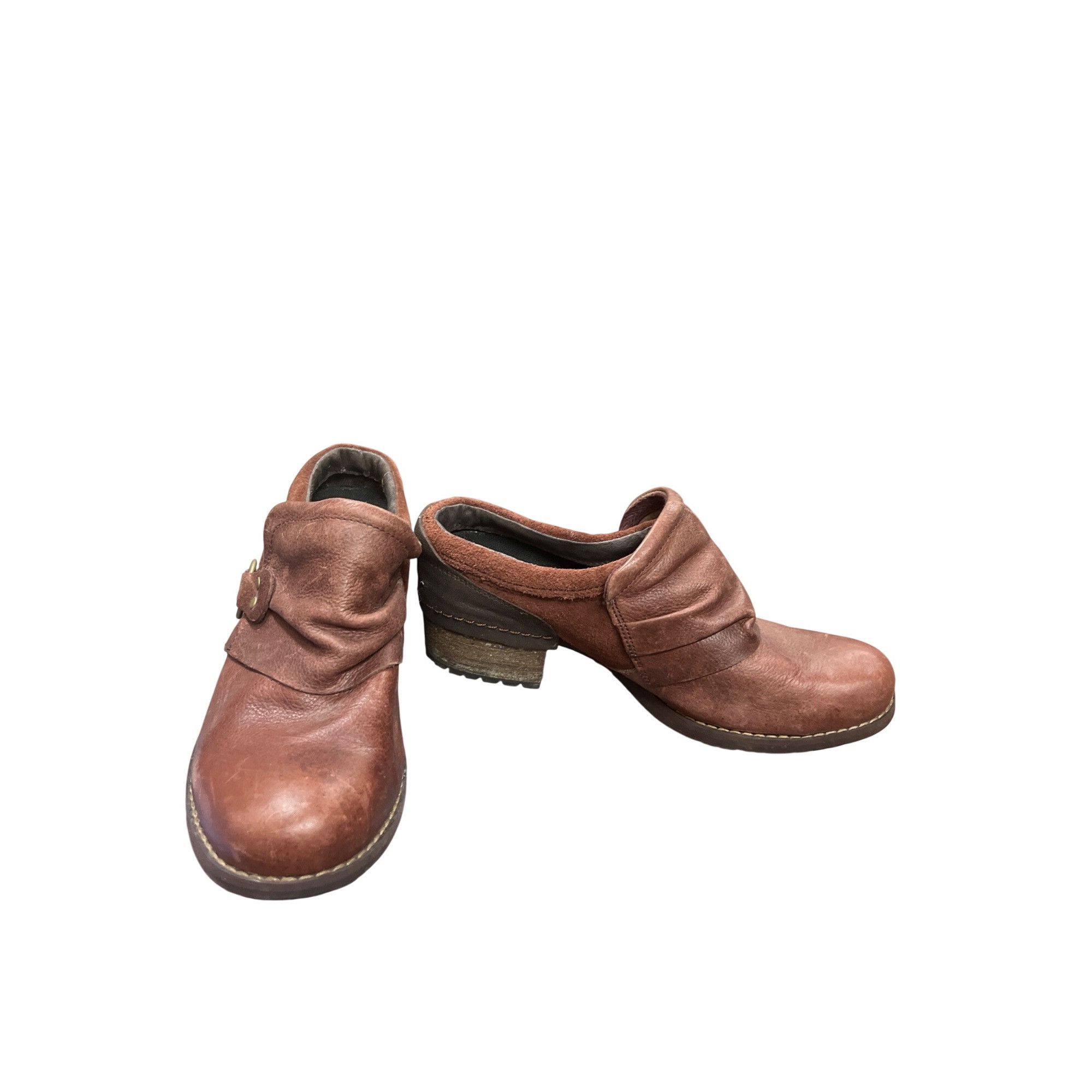 Merrell Merrell Chocolate wms brown leather mules clogs shoes sz 8 S Size US 8 / IT 38 - 1 Thumbnail