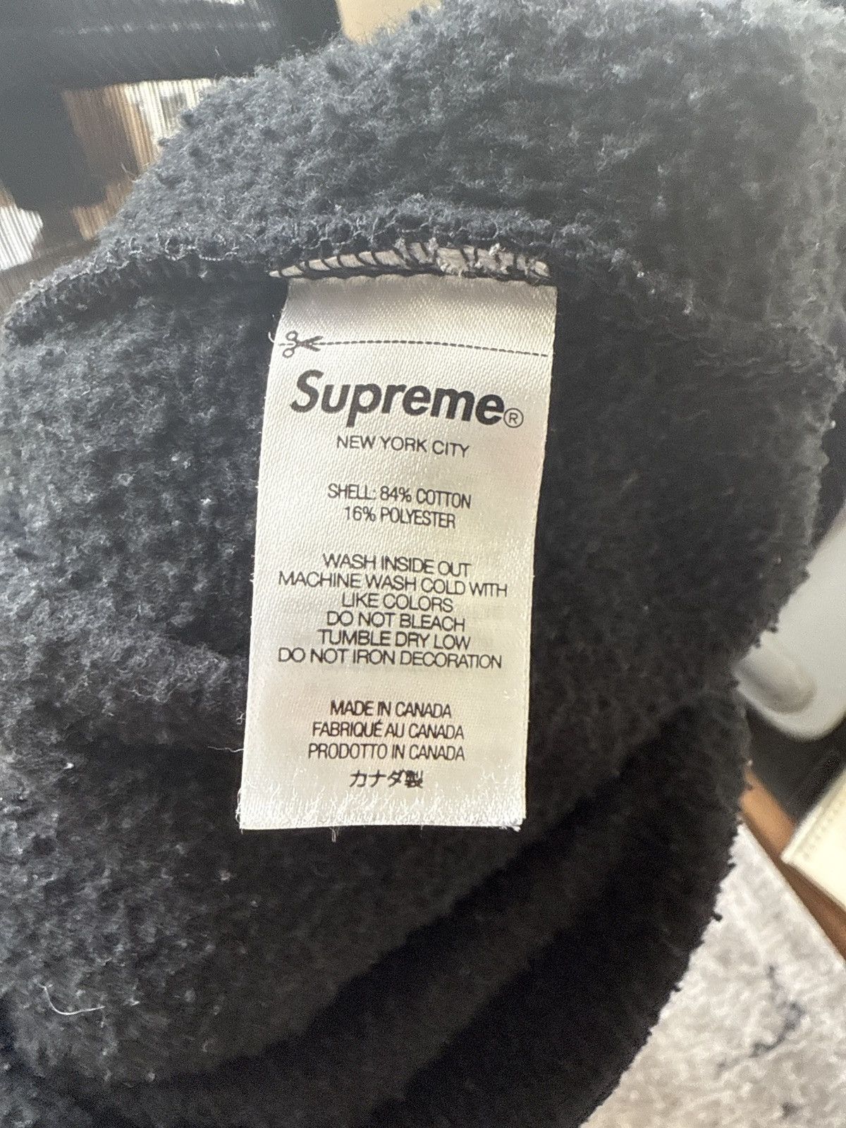 Supreme Supreme Tag Hooded Sweatshirt - Black Size US L / EU 52-54 / 3 - 5 Thumbnail
