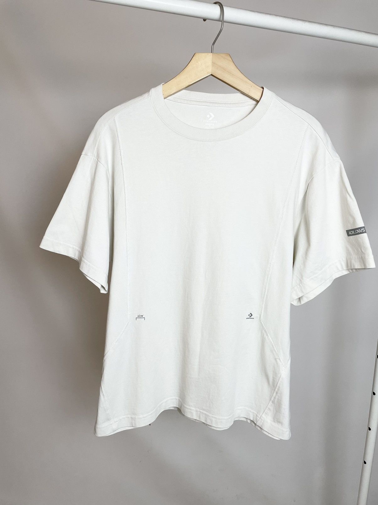 A-COLD-WALL* × Converse Converse x ACW A Cold Wall bone white reflective tee t-shirt Size US S / EU 44-46 / 1 - 1 Thumbnail