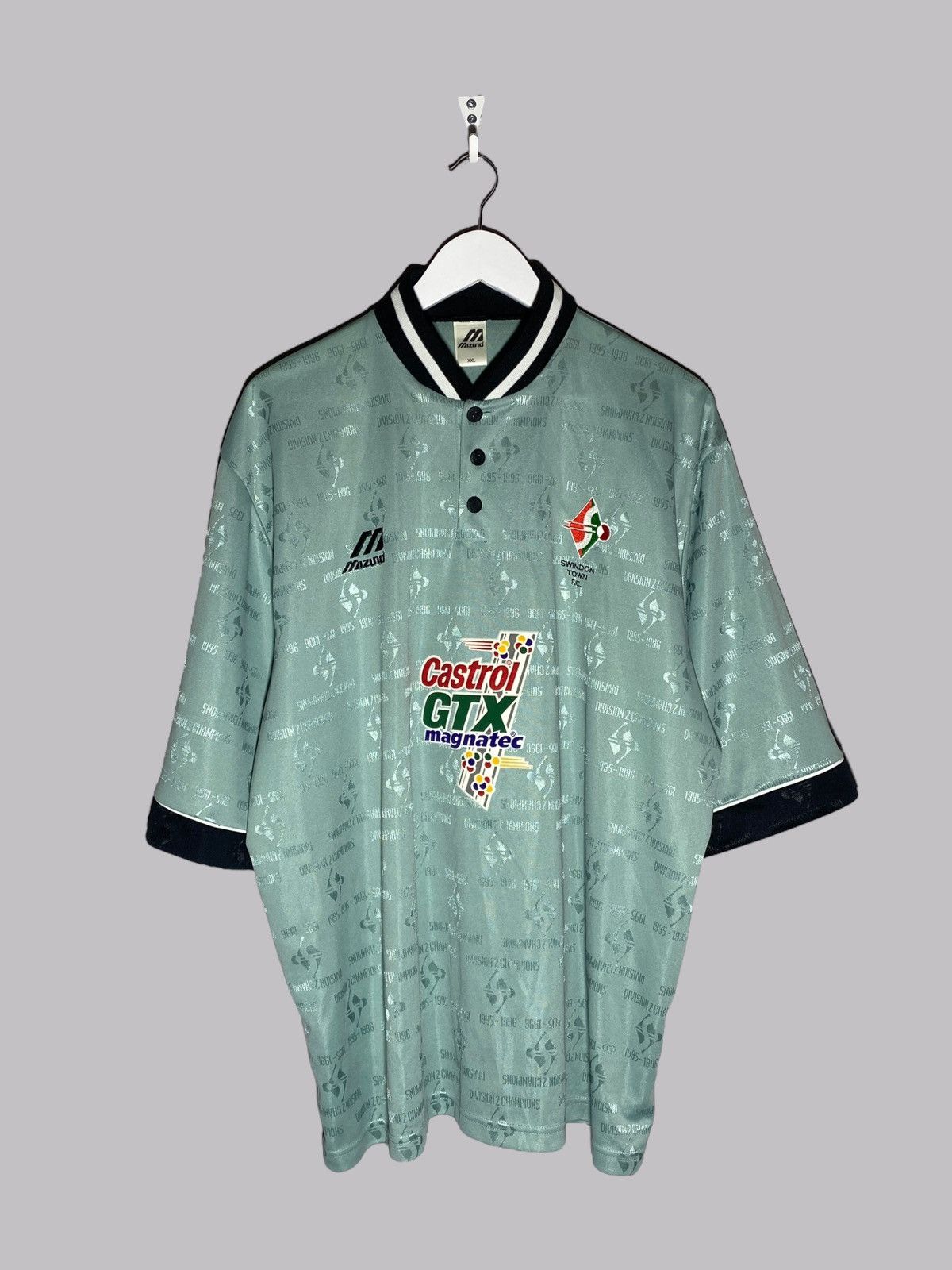 Vintage Vintage Mizuno Swindon Town 1996/97 Third Football Shirt Size US XL / EU 56 / 4 - 1 Thumbnail