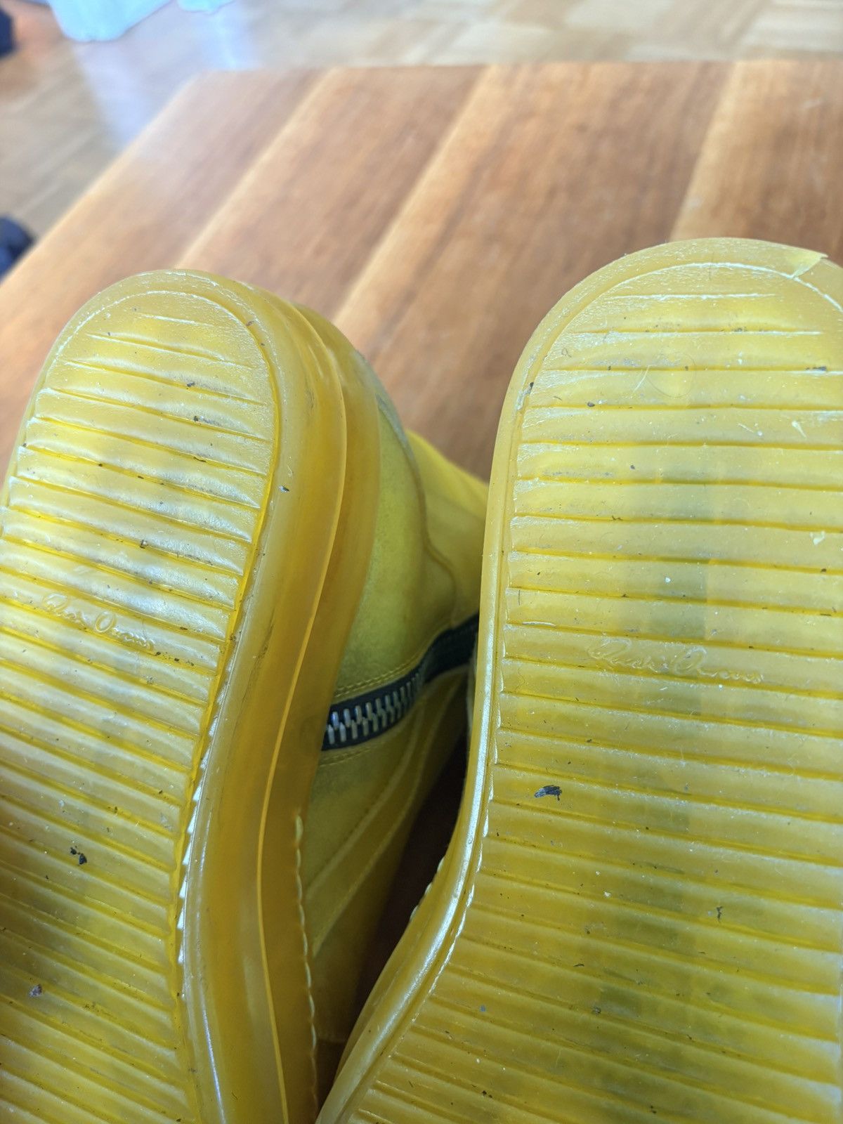 Rick Owens Rick Owens Geobaskets - Yellow Size US 11 / EU 44 - 8 Thumbnail