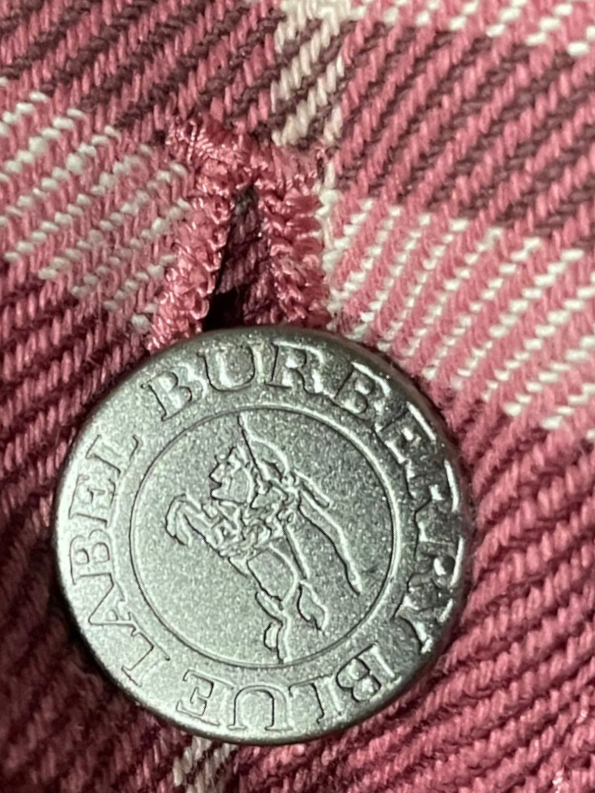 Burberry × Designer Burberry Blue Label Checkered Denim Size 29" - 14 Thumbnail