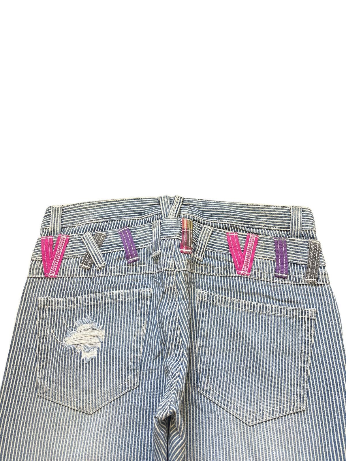 Ksubi Vintage Japanese Brand Double Waist Hickory Distress Jeans Size 32" / US 10 / IT 46 - 4 Thumbnail