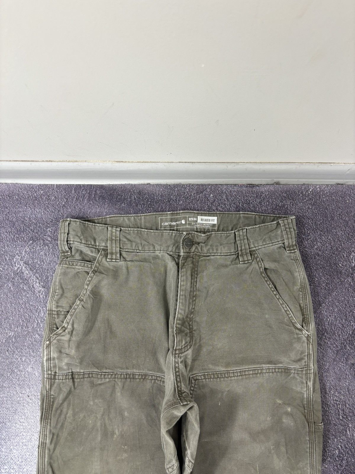 Carhartt Vintage Carhartt Double Knee Military Green Hype Baggy Pants Size US 32 / EU 48 - 11 Thumbnail