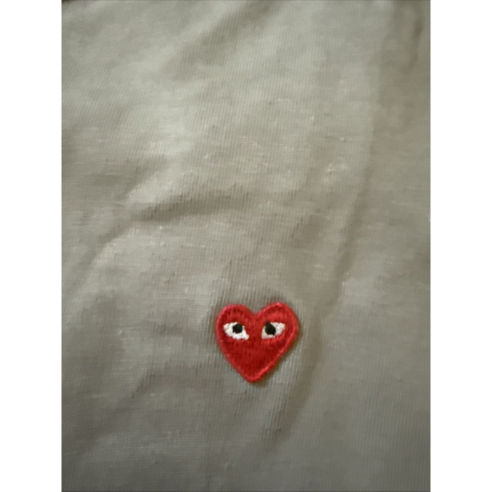 Comme des Garcons CDG Grey Basic Heart Logo Small PLAY Comme Des Garcons Size US S / EU 44-46 / 1 - 2 Thumbnail
