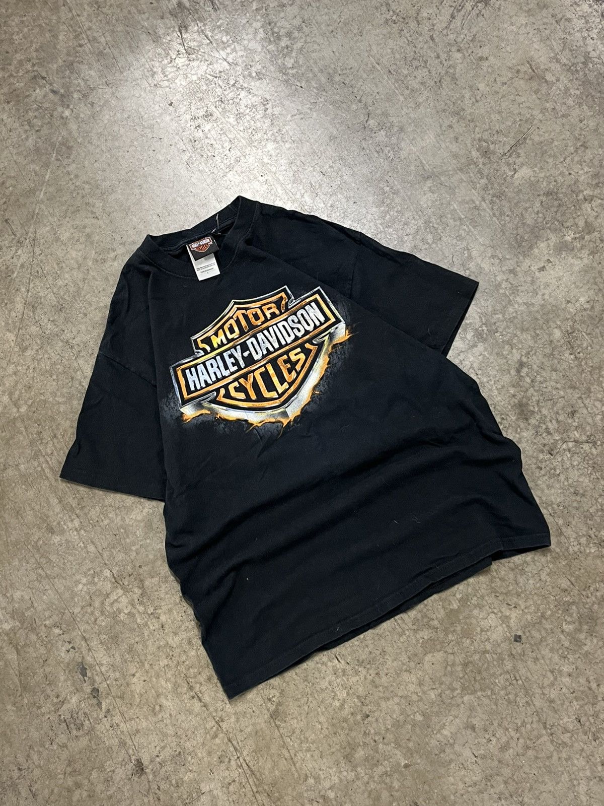 Harley Davidson × Vintage Harley Davidson vintage big graphic tee shirt hype rare Size US L / EU 52-54 / 3 - 1 Thumbnail