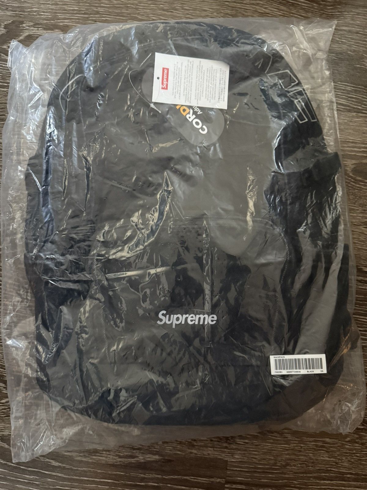 Supreme Supreme Backpack Black FW25 Size ONE SIZE - 1 Thumbnail