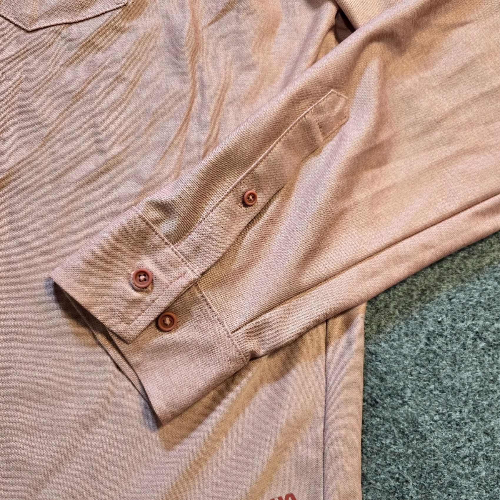 Vintage VRST Shirt Mens XL Pink Button Stretch Long Sleeve Wicking Classic Capsule Size US XL / EU 56 / 4 - 3 Thumbnail