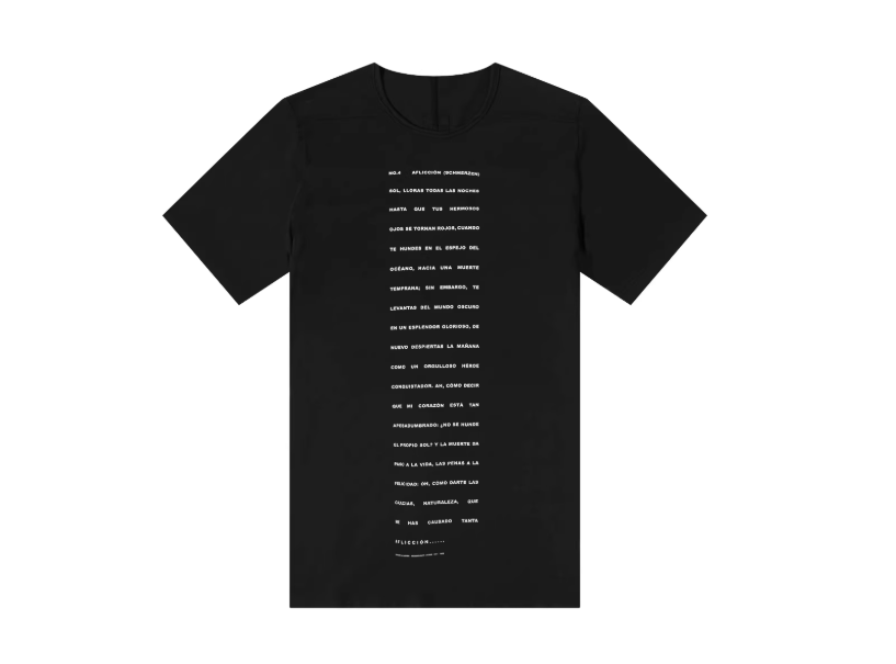 Rick Owens Rick Owens RO men's black graphic logo tee Size US XS / EU 42 / 0 - 1 Thumbnail
