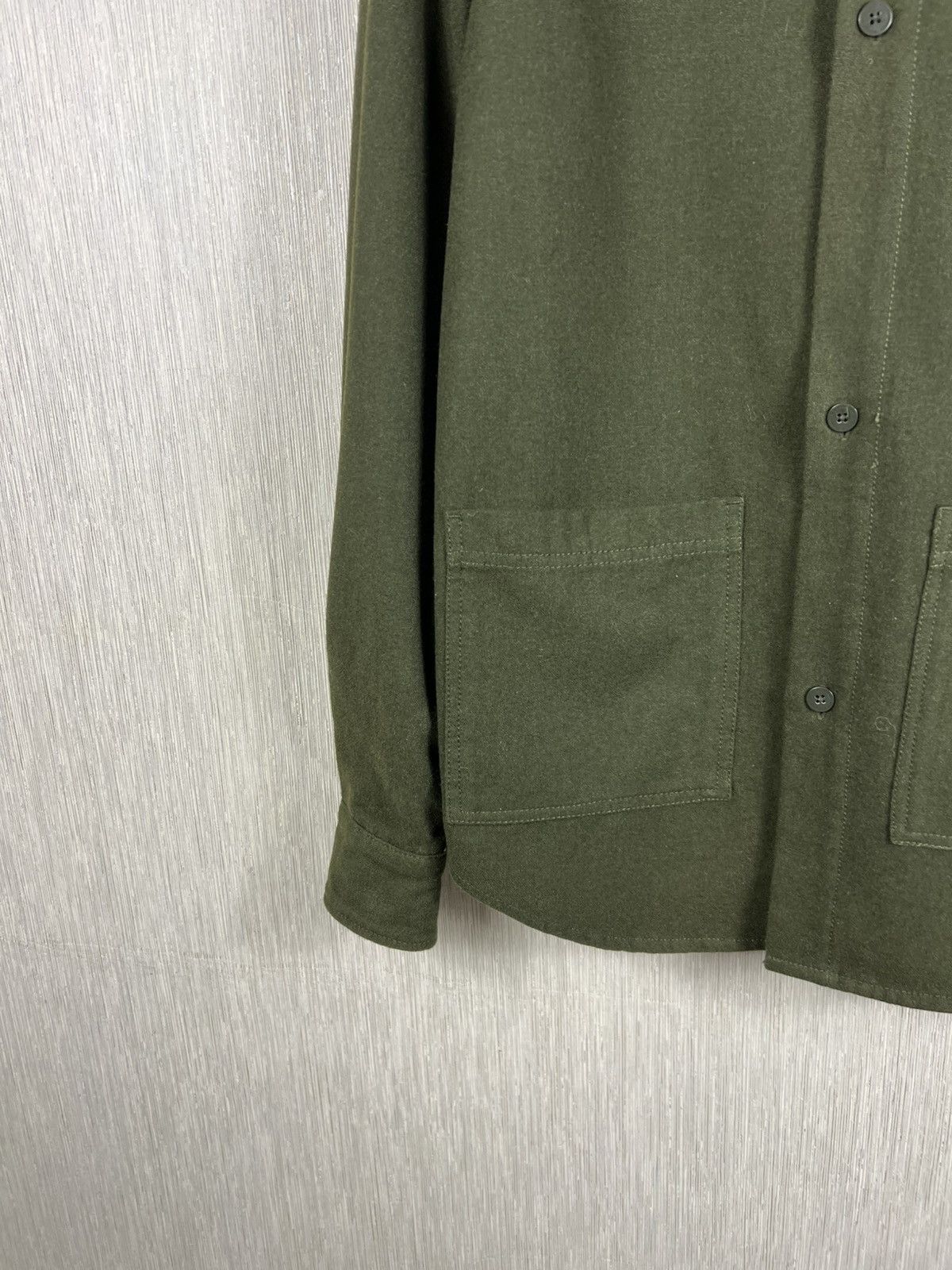 Han Kjobenhavn Archival Han Kjøvenhavn public shirt wool over shirt army Size US M / EU 48-50 / 2 - 6 Thumbnail