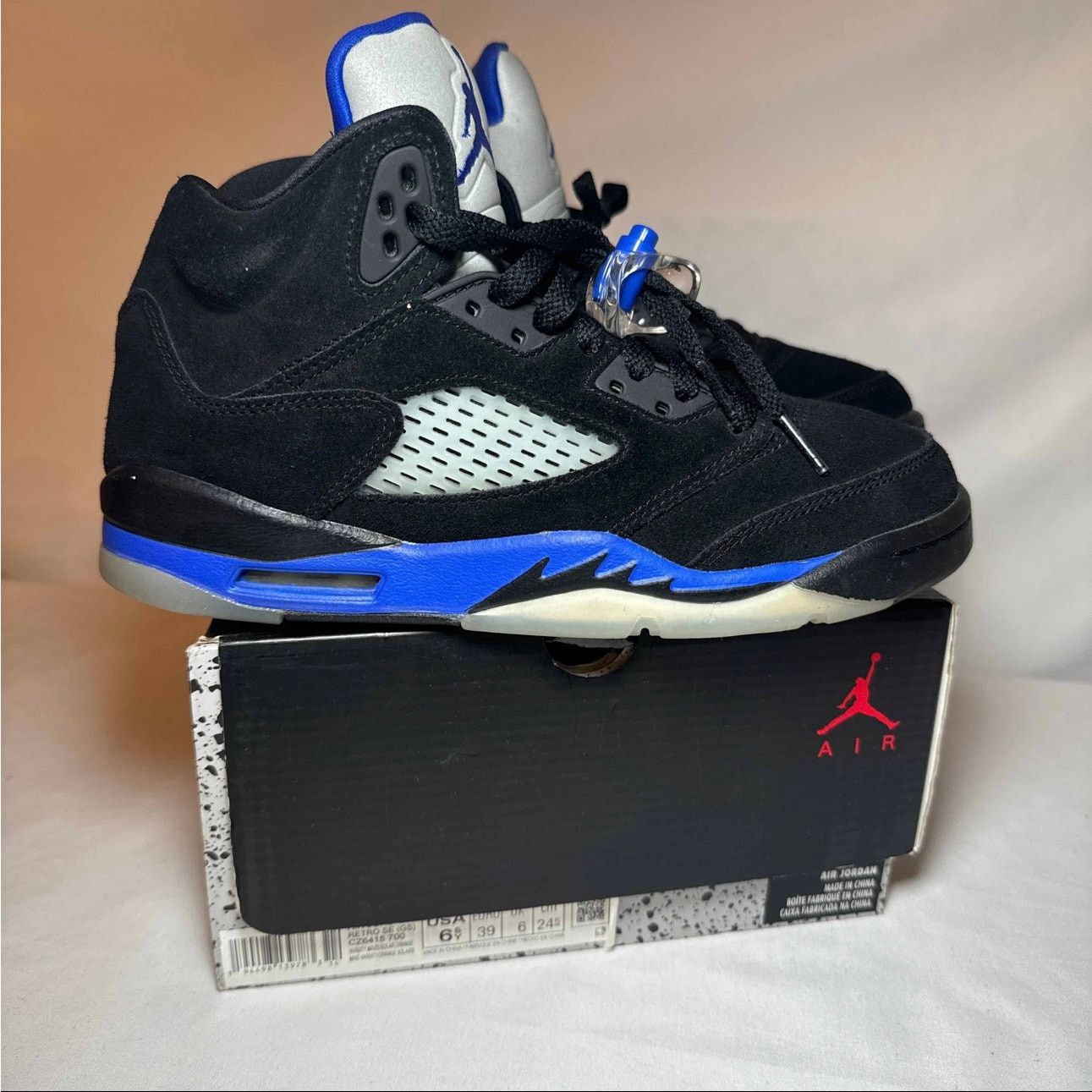 Size 6 - Nike Air Jordan 5 Retro GS Racer Blue Men's Shoes