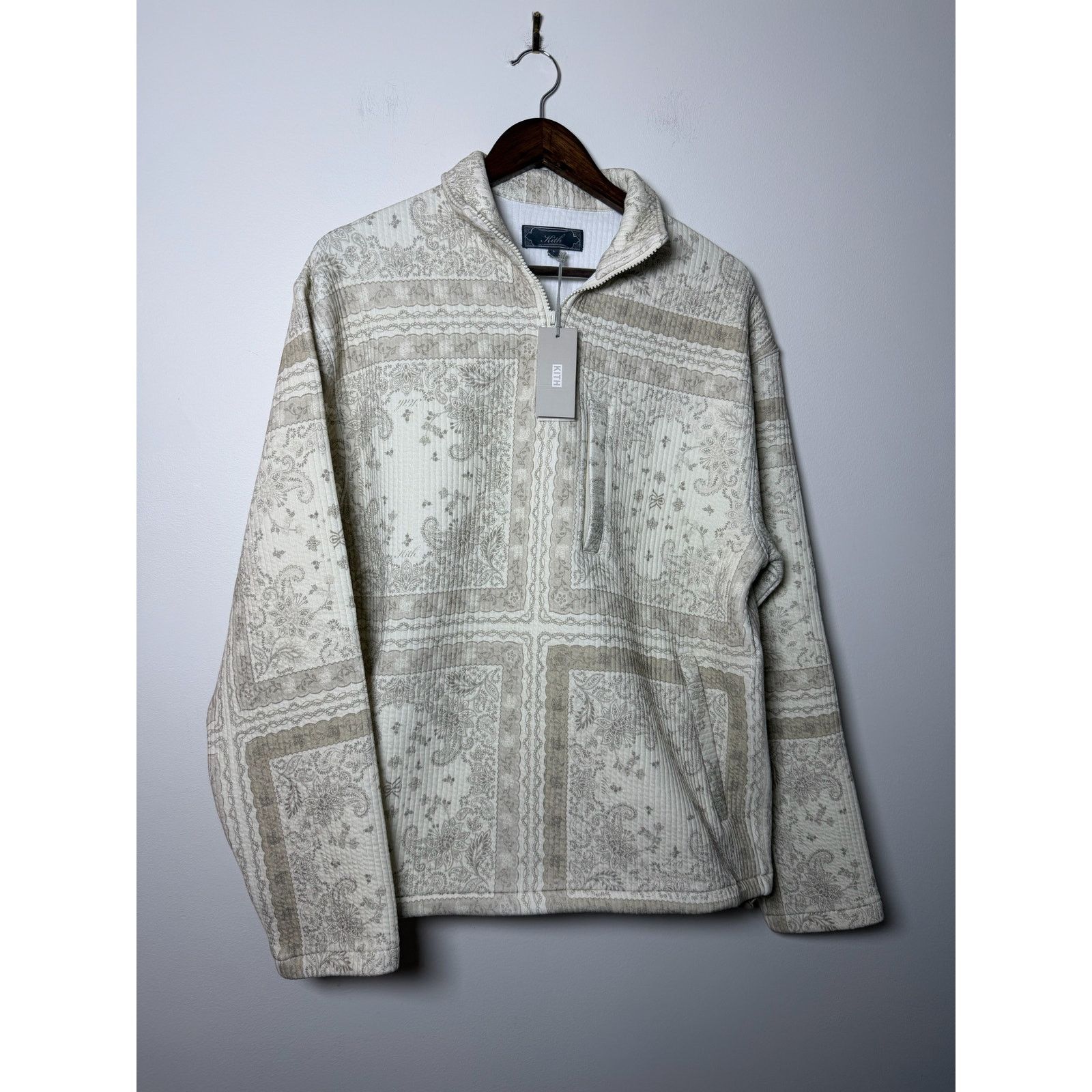 Kith Kith Striped Interlock Claremont Quarter Zip Size US S / EU 44-46 / 1 - 1 Thumbnail