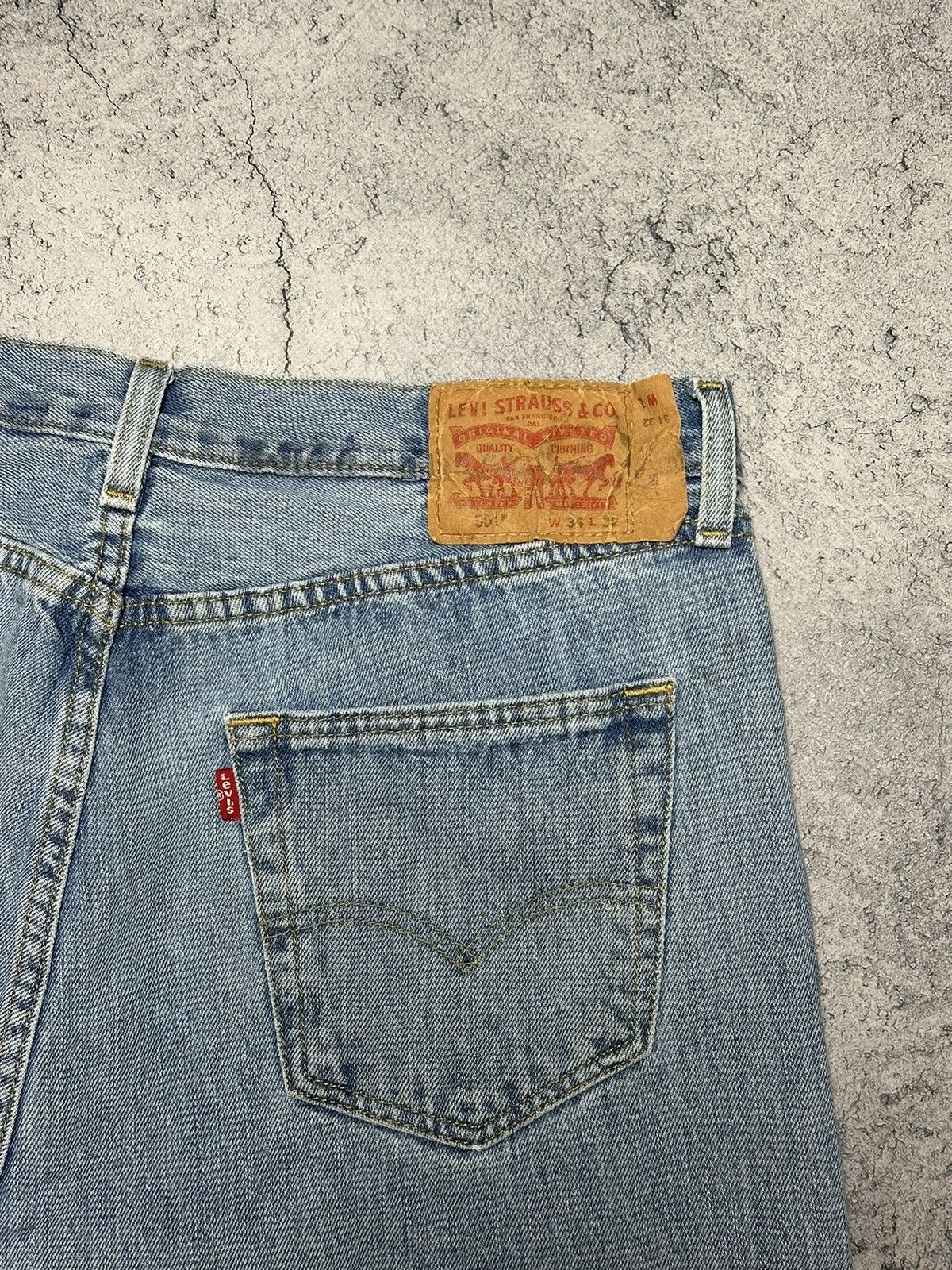 Levi's Vintage Levis 501 Baby Blue Jeans Pants 34x32 Size US 34 / EU 50 - 8 Thumbnail