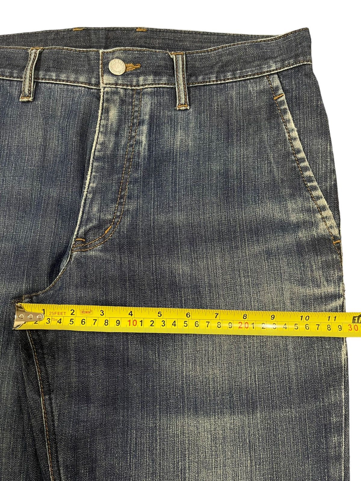 14th Addiction Vintage Japanese Brand Blue Wash Style Loose Jeans Size US 33 - 14 Thumbnail