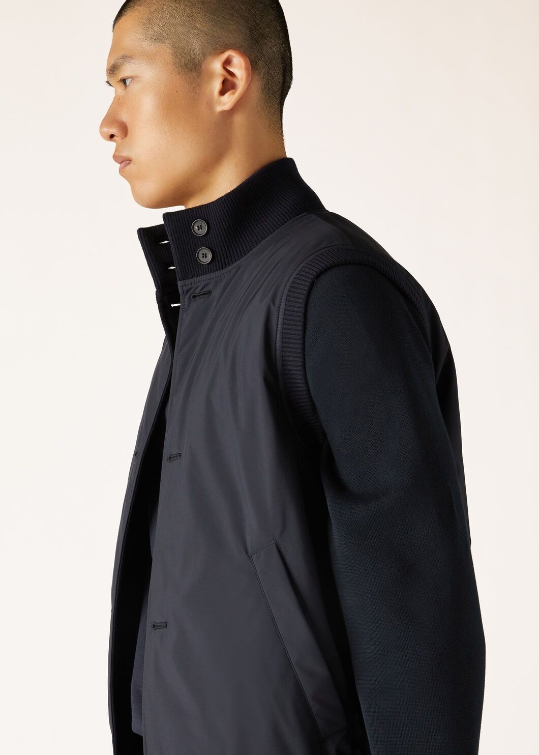 Loro Piana o1w1db10125 FAM9430 Carry Gilet Vest in Navy Blue Size US L / EU 52-54 / 3 - 4 Thumbnail