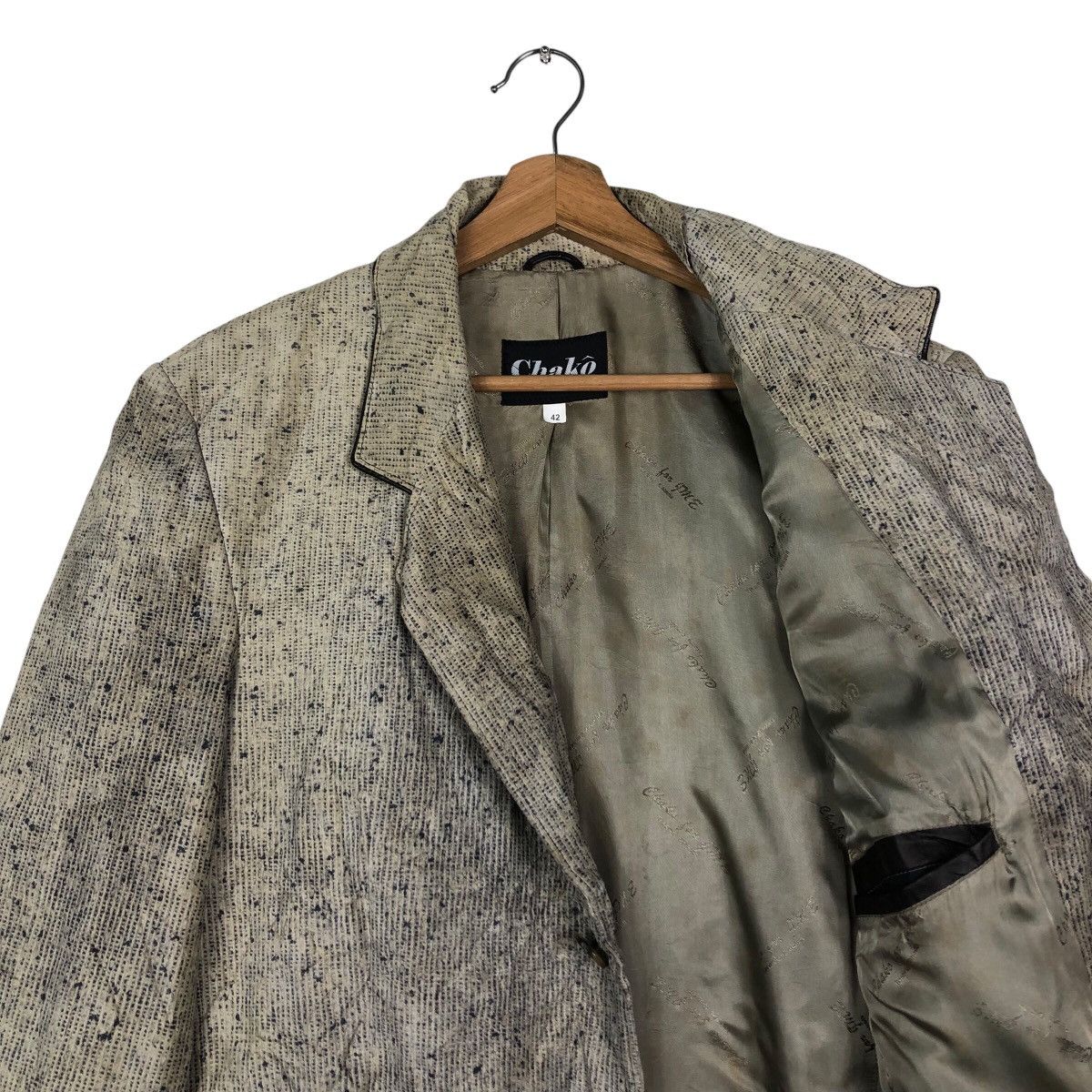 Japanese Brand × Vintage 📌Vintage Leather Jacket Chore Work Chako Issey Miyake Size US M / EU 48-50 / 2 - 13 Thumbnail