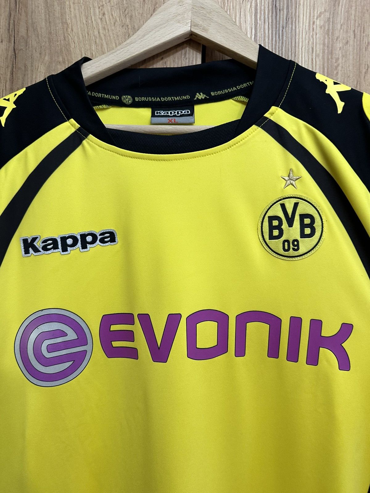 Vintage #18 LUCAS Borrusia Dortmund 2009/10 Kappa Home Shirt Jersey Size US XL / EU 56 / 4 - 4 Thumbnail
