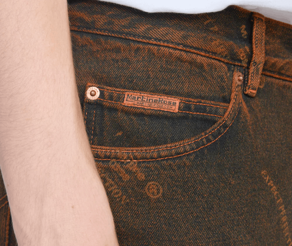 Martine Rose BNWT SS25 MARTINE ROSE ORANGE LASER RELAXED FIT JEANS M Size US 32 / EU 48 - 11 Thumbnail