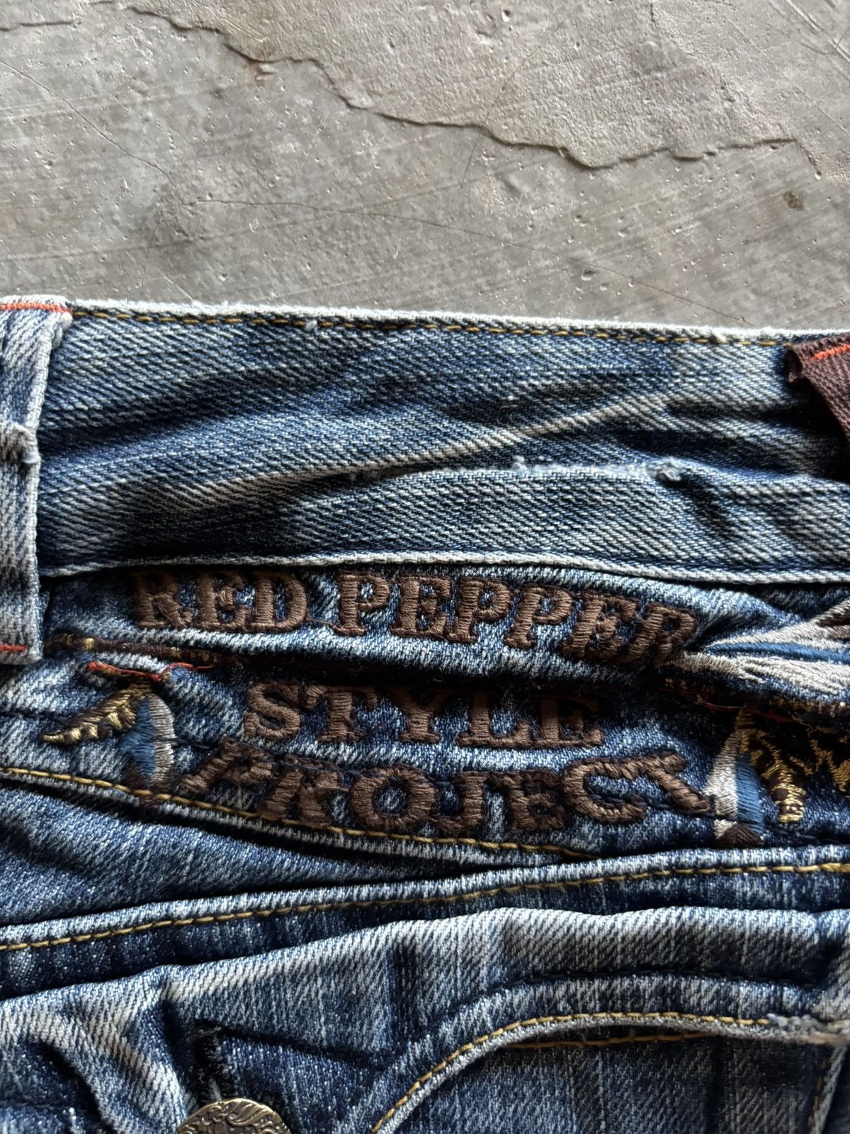 Hysteric Glamour RED PEPPER flare low rise japanese denim faded whiskered Size US 28 / EU 44 - 17 Thumbnail