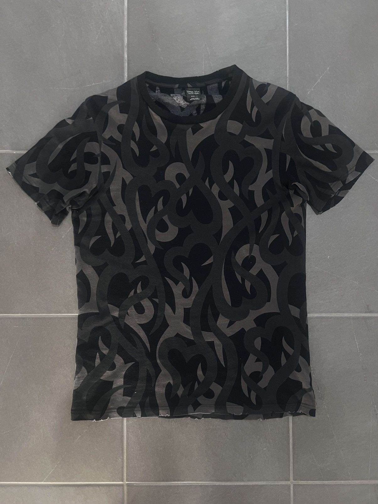 Japanese Brand × Number (N)ine Number Nine AW04 'Tribal' Tee Black