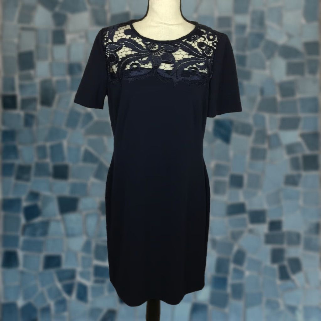 leopard and black lace dress Sparkle Leopard Print Lace Trim Midi Dress Coffee / S