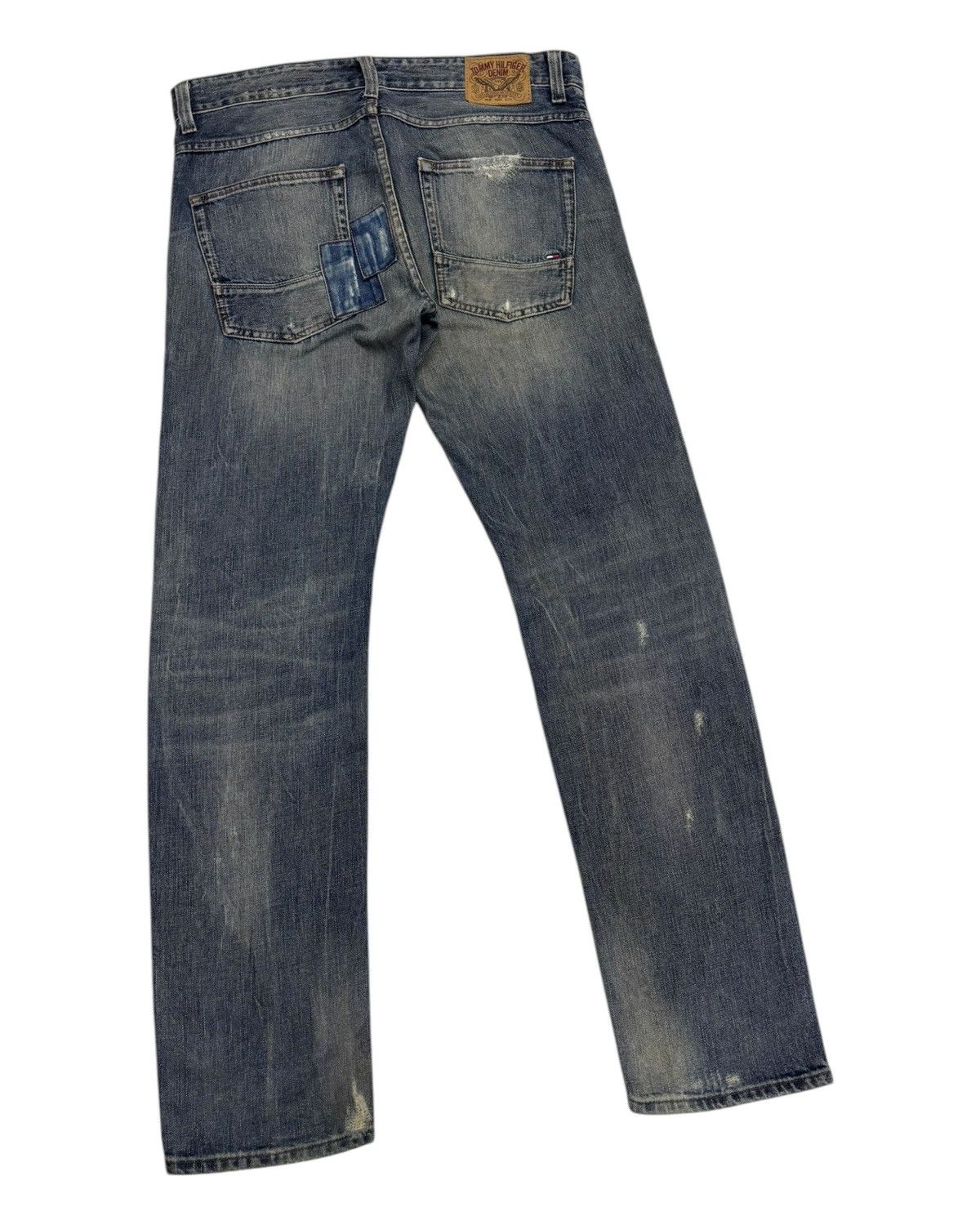 Hysteric Glamour × JNCO × Tommy Hilfiger VINTAGE PATCHWORK DISTRESS TOMMY HILFIGER DENIM JEANS SLIM Size US 36 / EU 52 - 6 Thumbnail