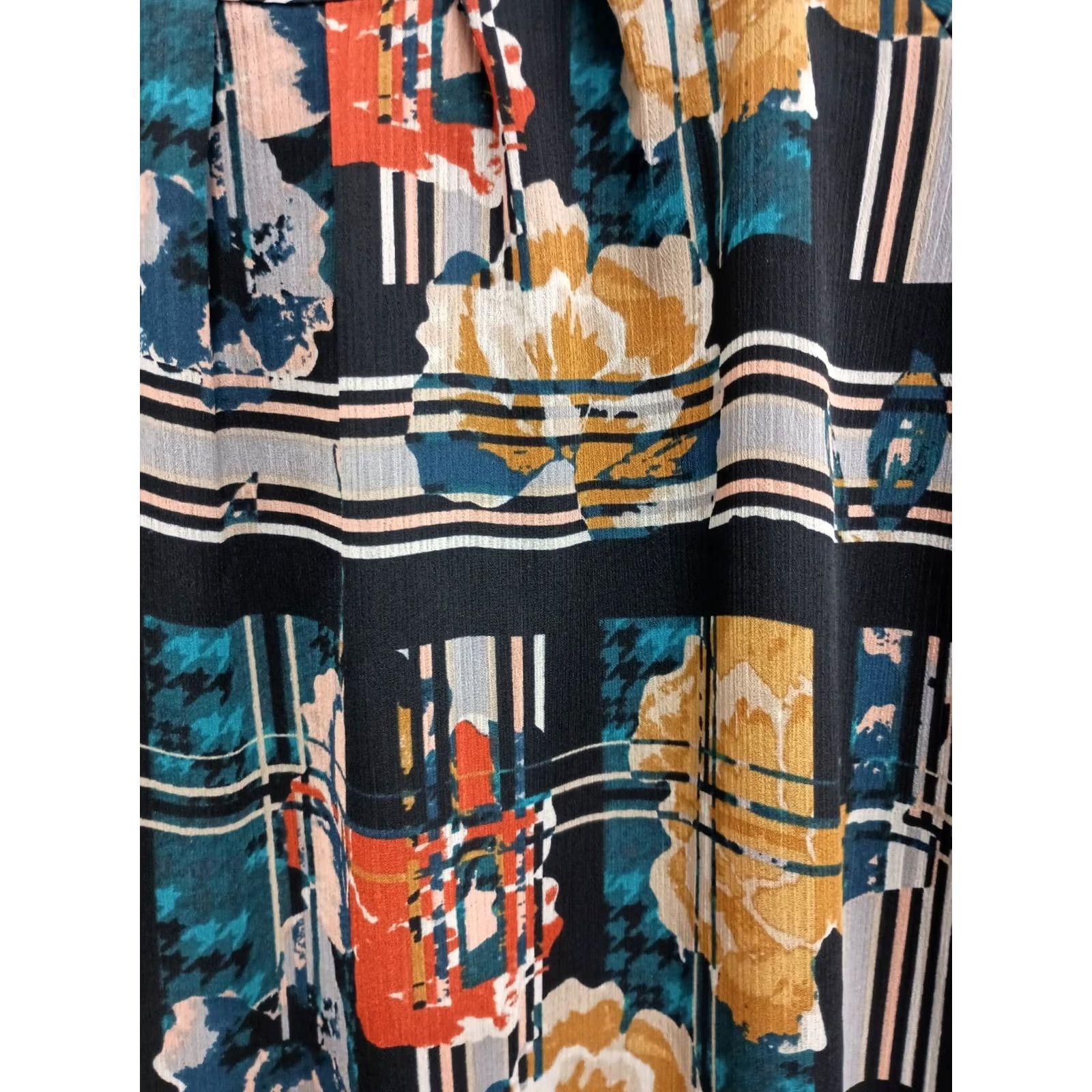 Vintage CJ Banks Top Womens Size 2X Y2K Abstract BOHO Whimsygoth Wearable Art 3/4 Sleeve Size XXL / US 16-18 / IT 52-54 - 4 Thumbnail