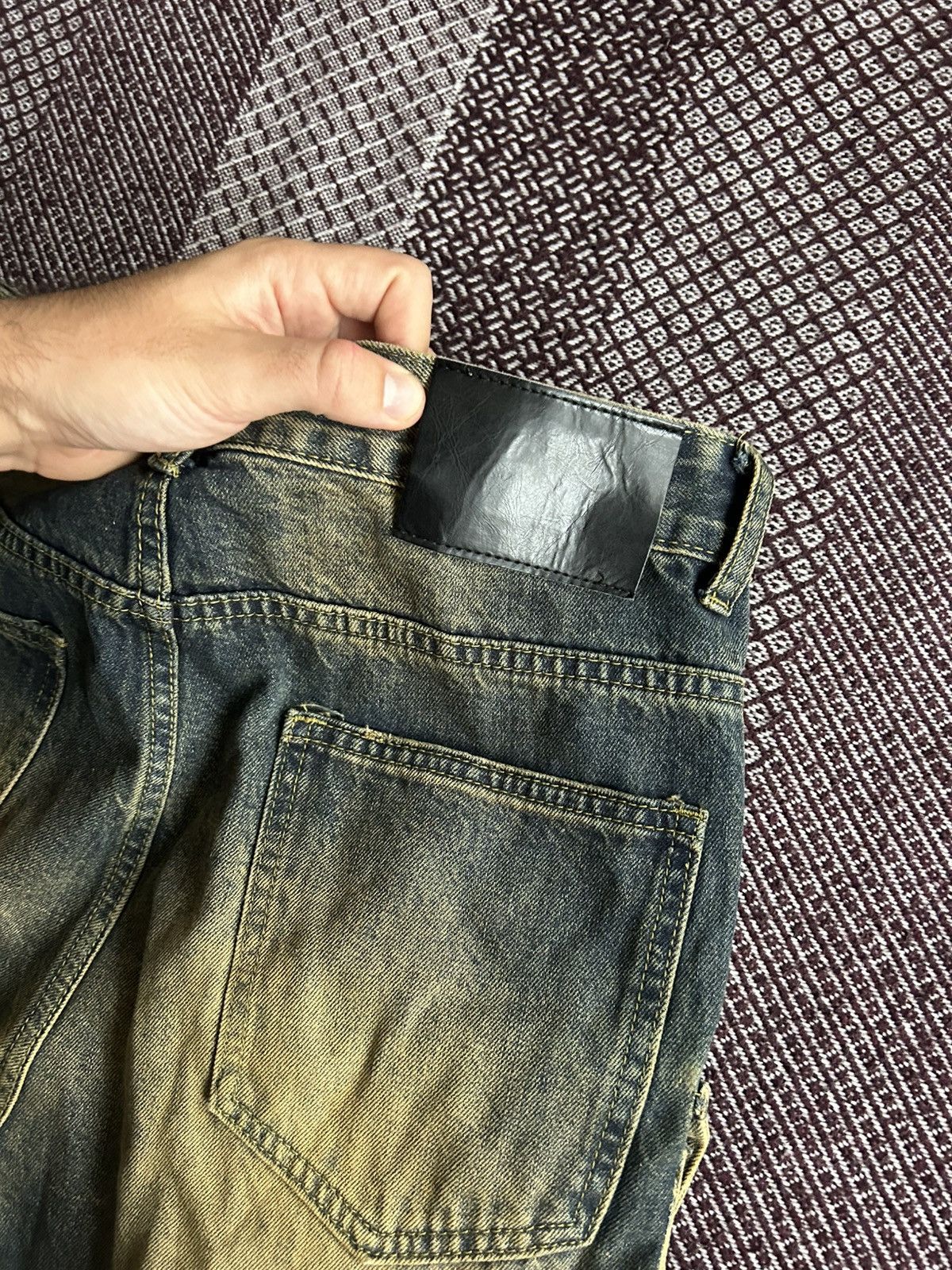 Vintage Vintage Dark Washed Y2K Cargo Jeans Unisex Japanese Vibe S Size 25" / US 0 / IT 36 - 9 Thumbnail
