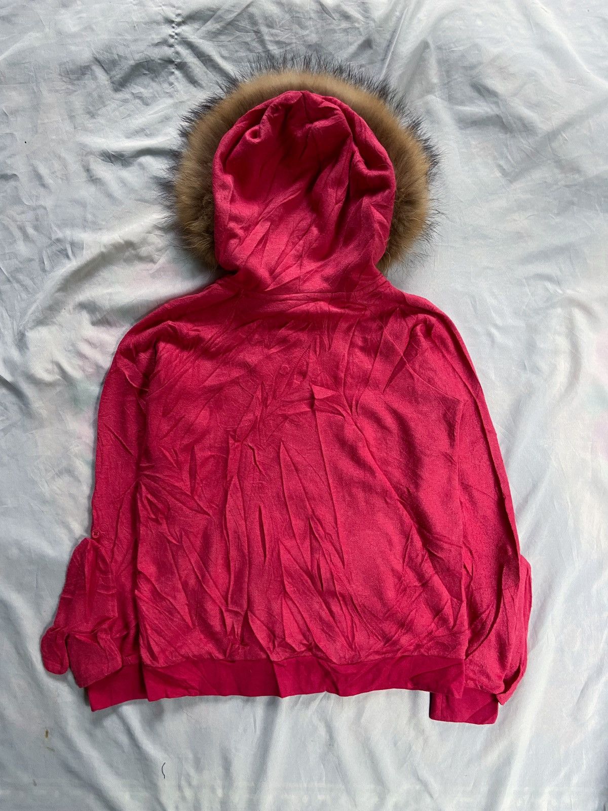 Yasuyuki Ishii X-GIRL LOS ANGELES FAUX FUR ZIP HOODIE Size US M / EU 48-50 / 2 - 16 Thumbnail