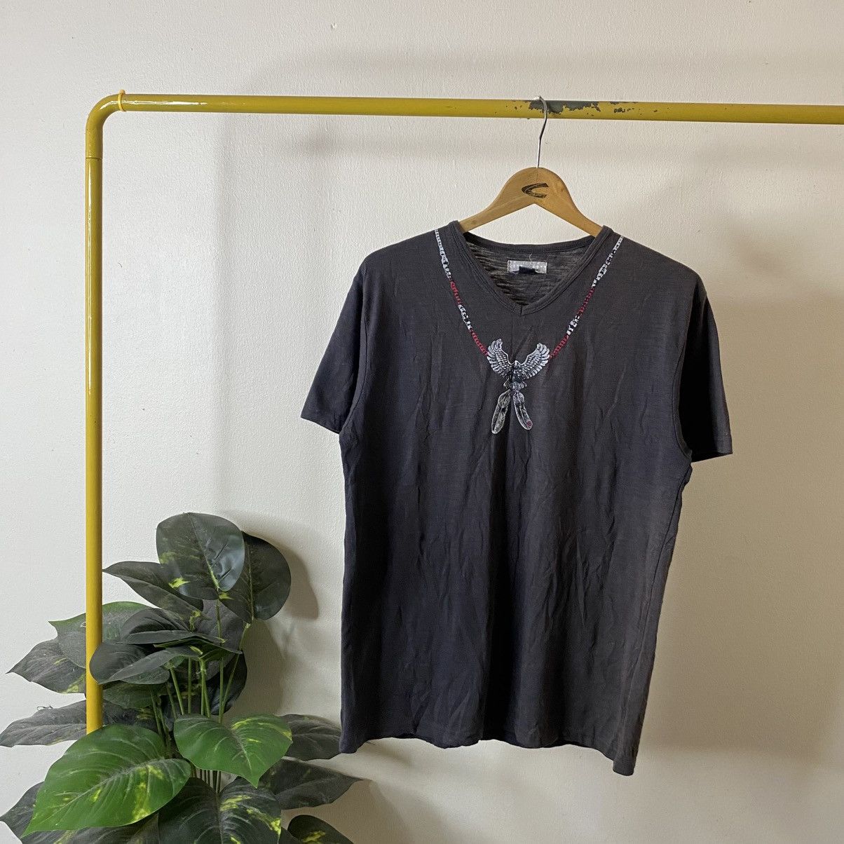 GOA Goa poem necklace feather t shirt vkei lgb style | Grailed
