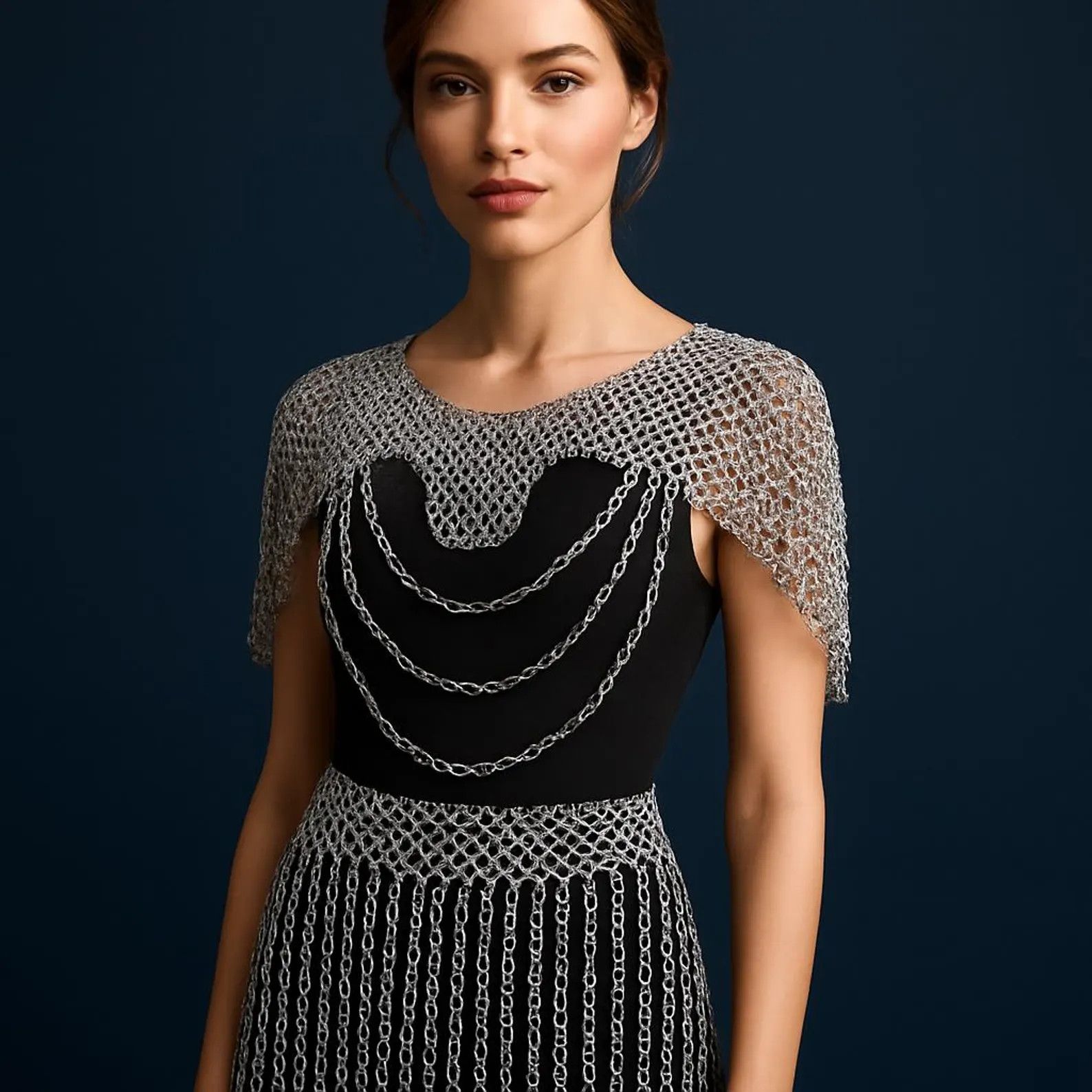 Chainmail Harness Chainmail Chains Layers top & Skirt