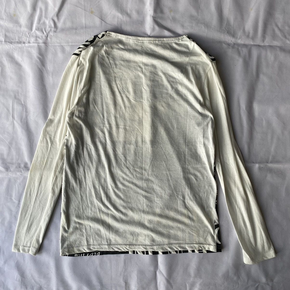 If Six Was Nine × Japanese Brand × Le Grande Bleu (L.G.B.) Japanese Poem Newspaper Long Sleeve Ifsix Lgb Style Size US M / EU 48-50 / 2 - 11 Thumbnail