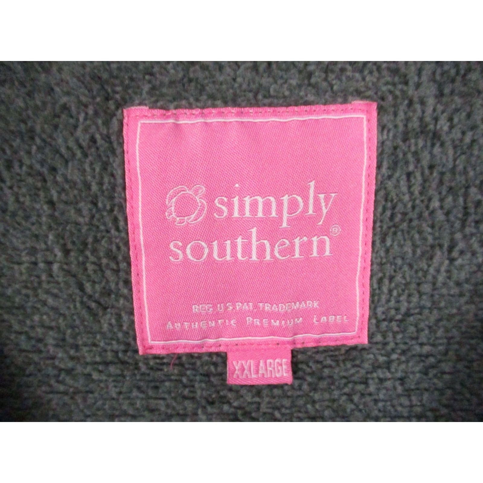 Vintage VINTAGE Simply Southern 1/4 Zip Pullover Sweater XXL Womens Heather Gray Fleece Size XXL / US 16-18 / IT 52-54 - 4 Thumbnail