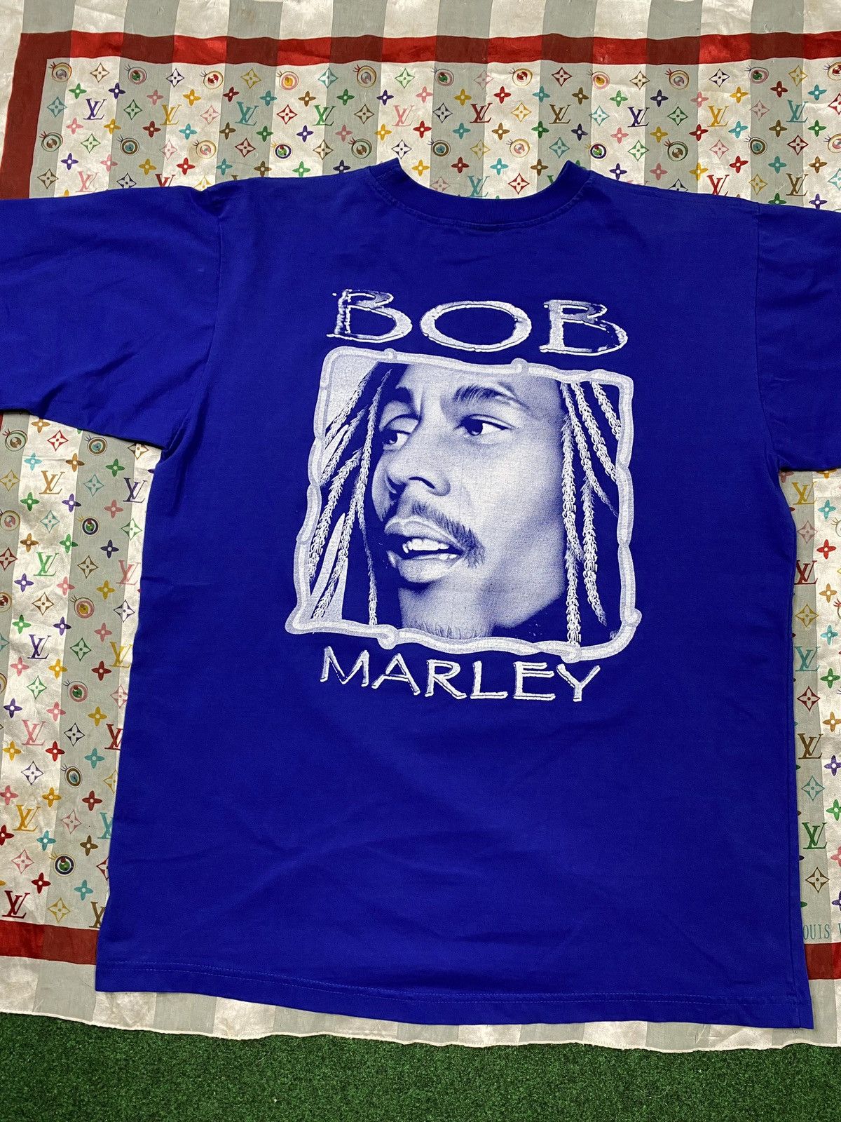 Vintage Vintage Bob Marley Purple Rap Tee Shirt XLarge Size US XL / EU 56 / 4 - 2 Thumbnail
