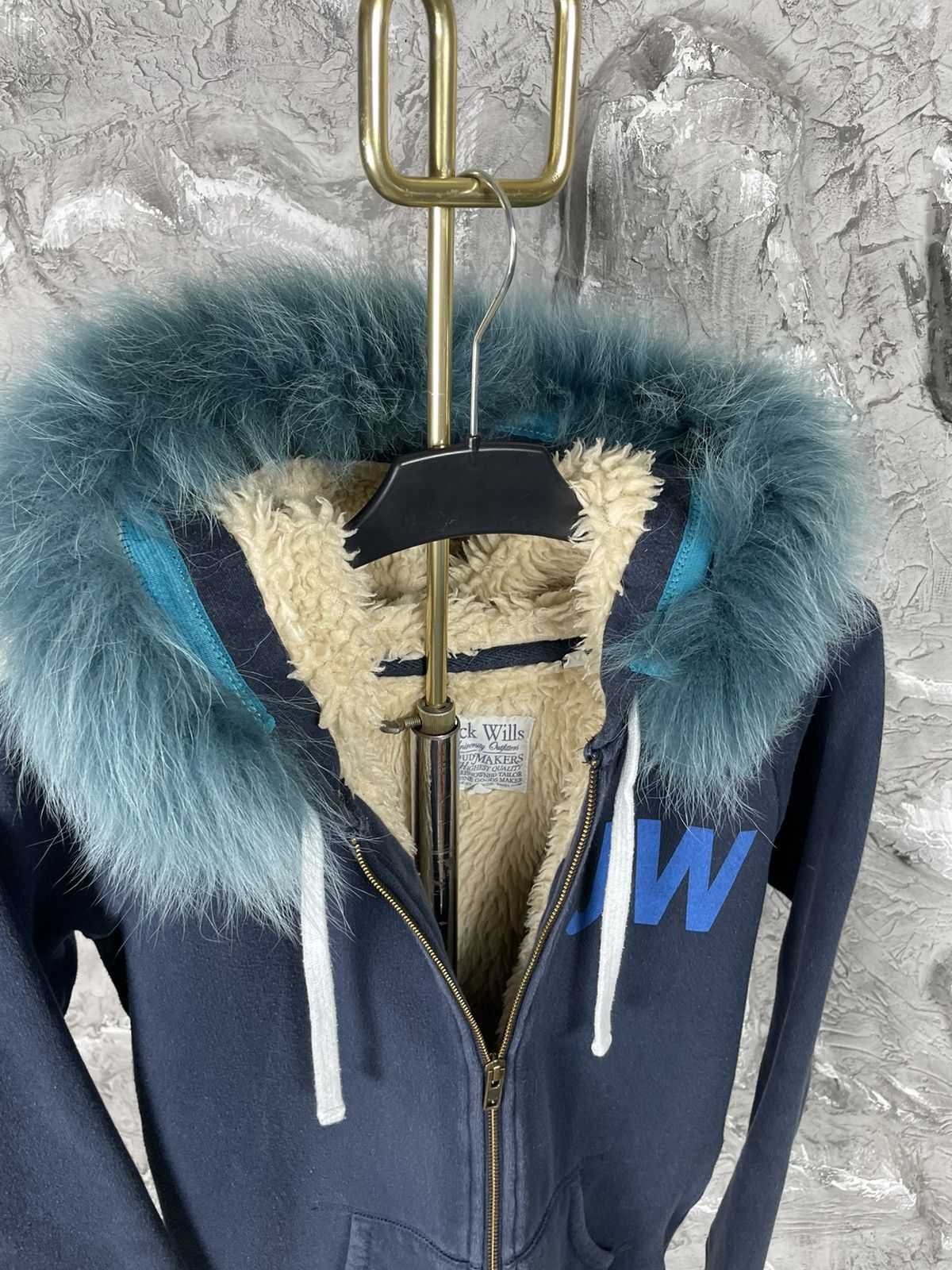 If Six Was Nine × Le Grande Bleu (L.G.B.) 2000s Y2K Punk Fur Zip Hoodie Hysteric Glamour Japanese Vibe Size US M / EU 48-50 / 2 - 5 Thumbnail