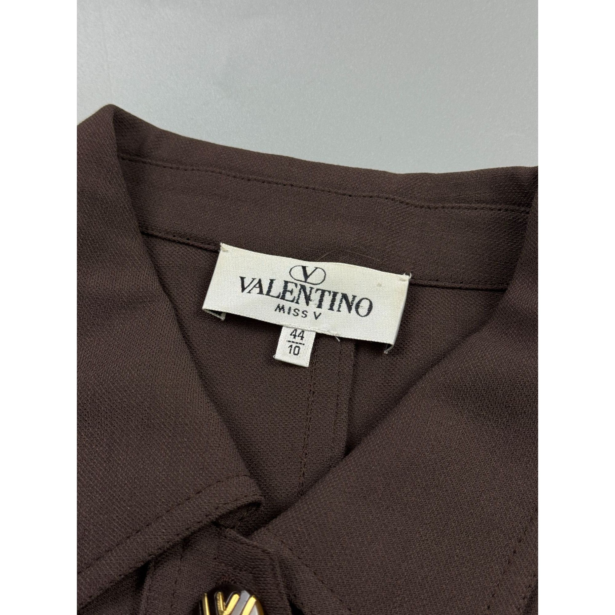 Valentino Valentino Miss V Vintage Belted Overshirt (Y1209) Size M / US 6-8 / IT 42-44 - 6 Thumbnail