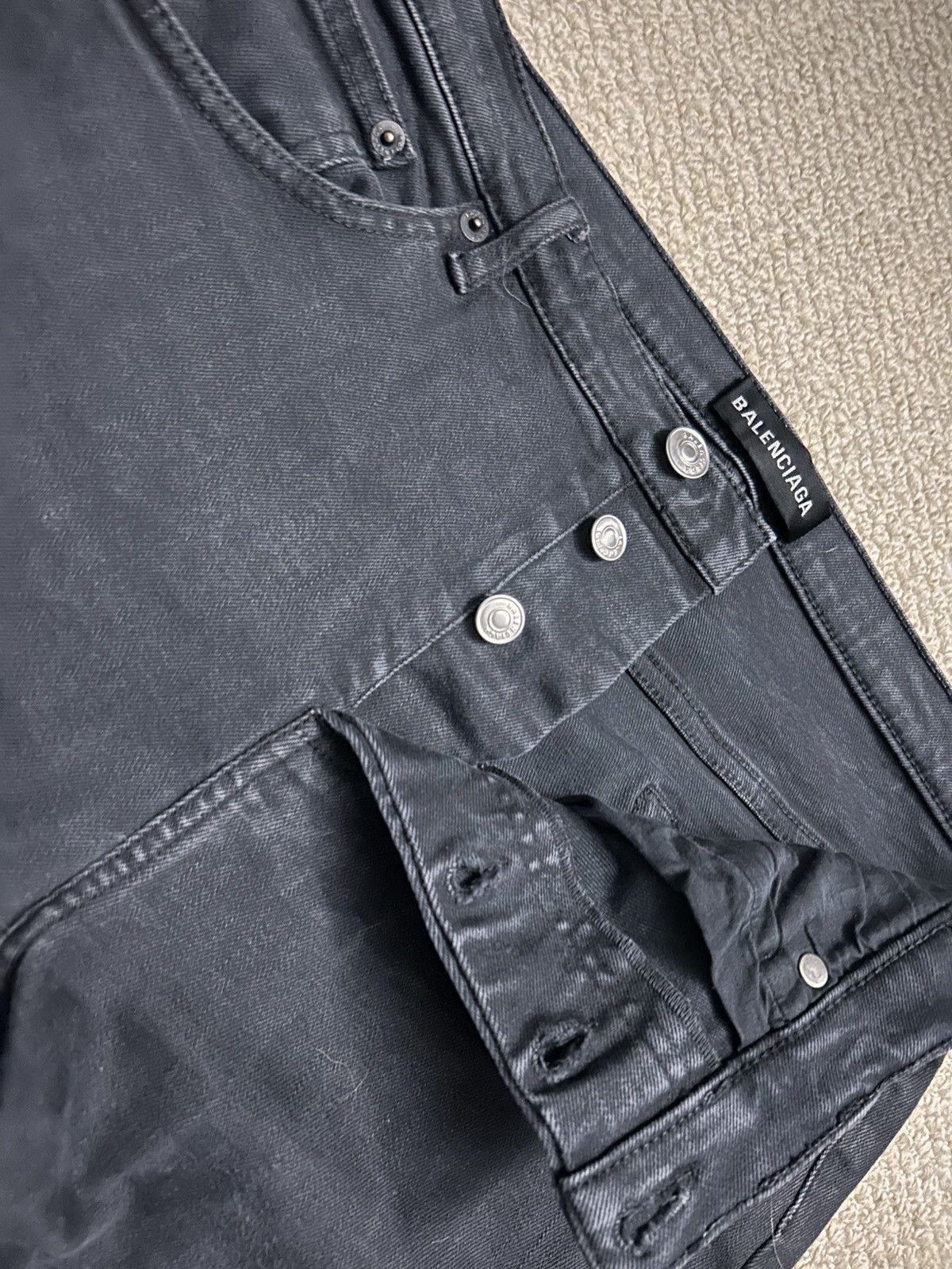 Balenciaga Acid Wash Denim Size US 28 / EU 44 - 3 Thumbnail