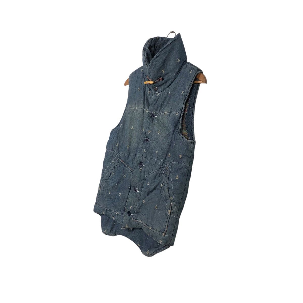 Hysteric Glamour 📌Vintage Biker Denim Vest Power To The People Punk Design Size US M / EU 48-50 / 2 - 3 Thumbnail