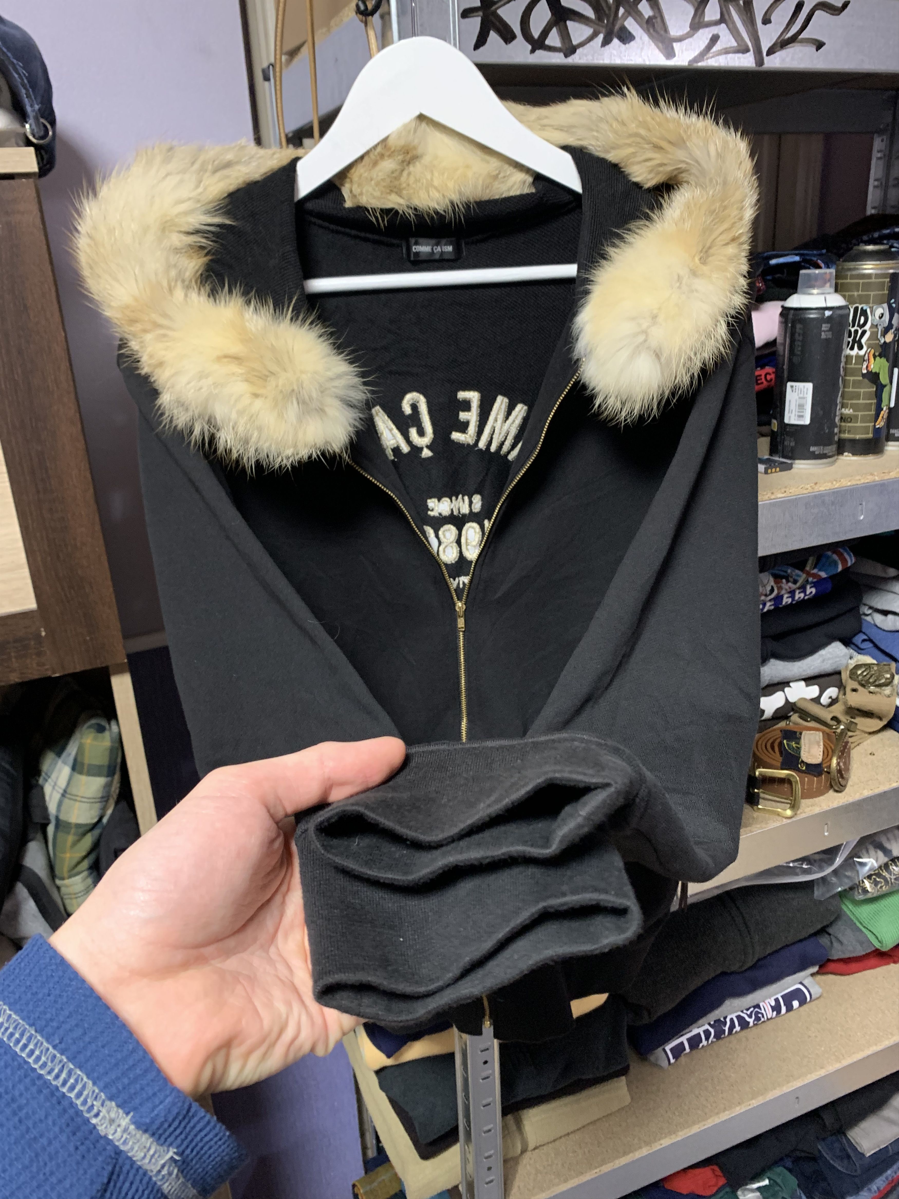 Comme Ca Ism 💥SUPER BLACK💥 COMME ÇA ISM FUR ZIP HOODIE Size US M / EU 48-50 / 2 - 5 Thumbnail