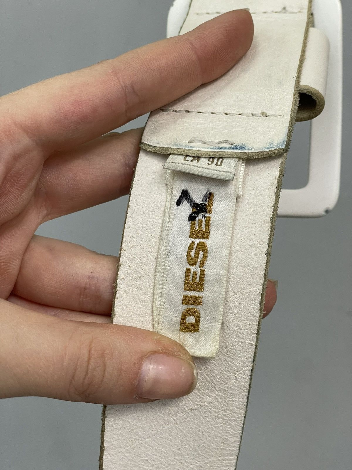Diesel leather belt diesel big logo Japanese Style Punk Streetwear Size ONE SIZE - 10 Thumbnail