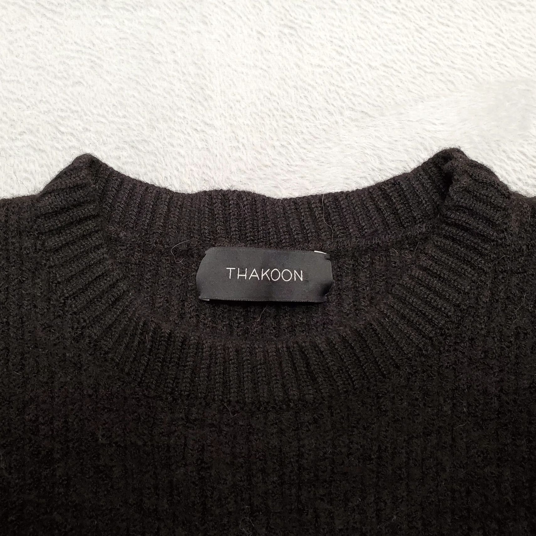 THAKOON Thakoon Sweater Dress Womens XS Black Merino Wool Blend Casual Size XS / US 0-2 / IT 36-38 - 4 Thumbnail