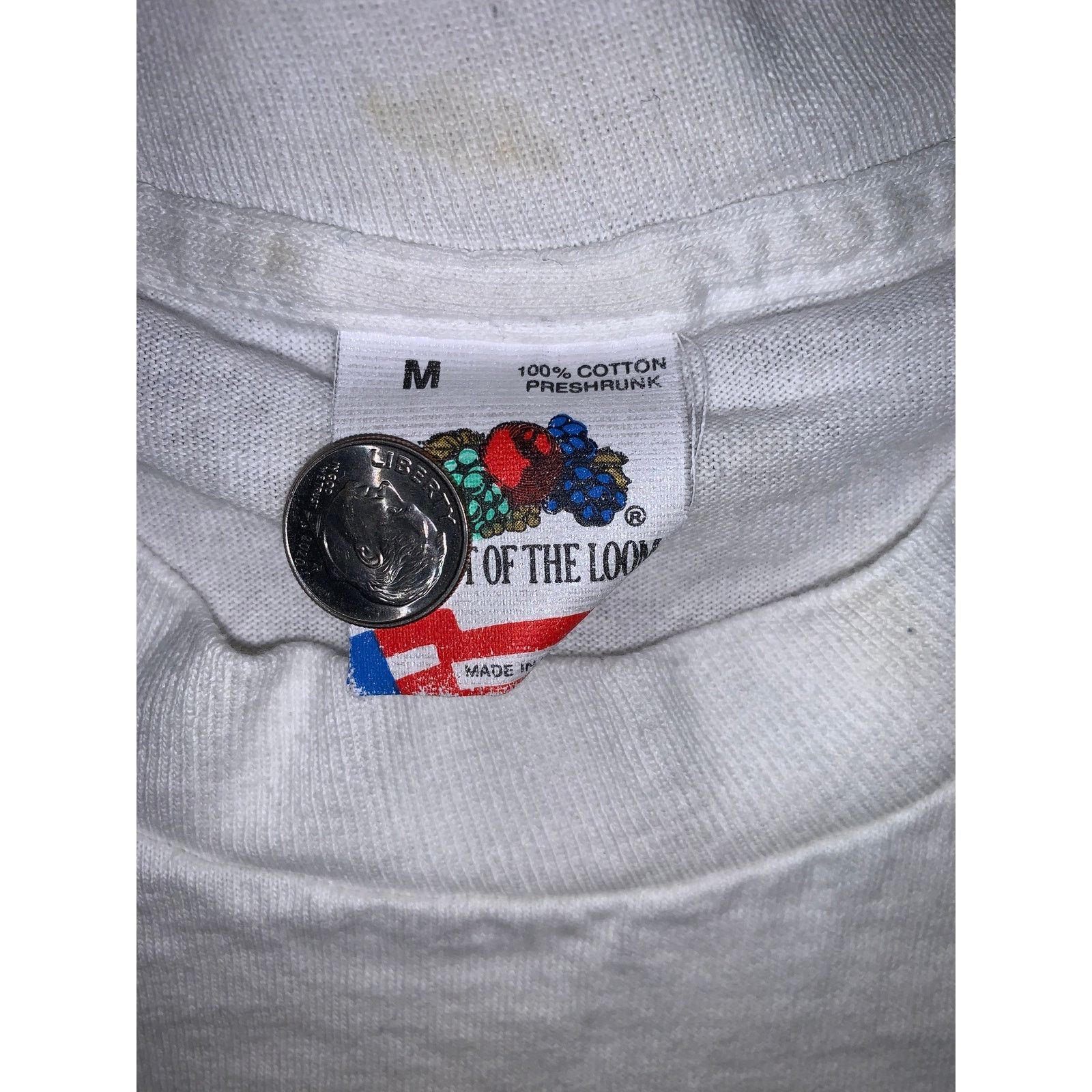 Fruit Of The Loom × Vintage LIT America Inc Tee 90s Wall Street Finance Single Stitch Size US M / EU 48-50 / 2 - 6 Thumbnail