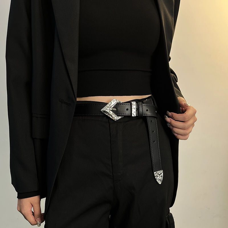 Designer Future Vintage Belt Riveted Belts Menswear Accessories Size ONE SIZE - 5 Thumbnail