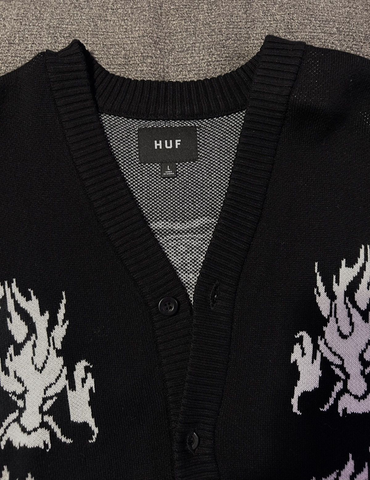 Huf Twin Dragon Cardigan Size US L / EU 52-54 / 3 - 4 Thumbnail